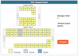 Tiket bas adik beradik express kini boleh ditempah lebih awal secara online. Darul Iman Express Konfigurasi Tempat Duduk Double Decker Tiket Bas Online