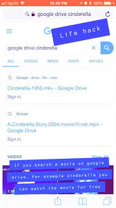 This quick and simple life hacks video series has all kinds of useful tips to make your day easier, all broken into small, two minute chunks. Life Hack Look Up Google Drive And Watch A Movie For Free Video Life Hacks Websites Simple Life Hacks Life Hacks For School