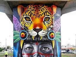 10 لوحات فنية street art مبدعة فن صورة 3 graffiti lion sculpture art