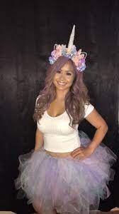 Diy Affordable Unicorn Tutu And Headband Instagram Makeupbypada Comment If Unicorn Halloween Costume Easy Halloween Costumes For Women Party Dress Outfits