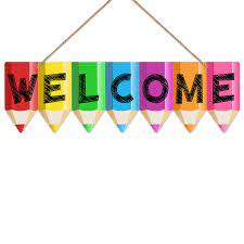 Amazon.com : FaCraft Welcome Classroom Sign 4"x14.5" Welcome Sign for  Classroom Door Decorations Pencil Back to School Hanging Signs First Day of  School Welcome Sign for Bulletin Board Teacher Appreciation Gifts :
