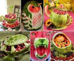 Plus De 30 Idees De Decoration De Table A Partir De Melon D Eau Fruit Creations Food Art Fruit Art