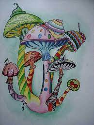 Pin By Netty Jansen Van Beek On Art Ideas Mushroom Drawing Mushroom Art Hippie Art