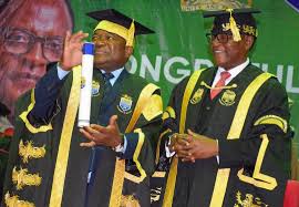 Pictorial President of the Republic of Mozambique Filipe Nyusi has been  conferred an Honorary Doctorate Degree in International Affairs and  Diplomacy by the University of Malawi in Zomba.
