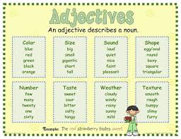 Adjectives Mrs Warners Learning Community