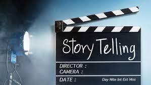A storyboard with sketches and notes.