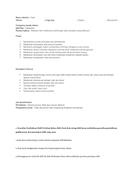 Keluar masuk karyawan adalah hal yang biasa di dalam sebuah perusahaan. Sop Kasir Pdf