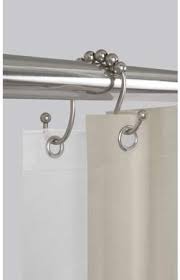 Better Homes Gardens Easy Glide Open Double Shower Hooks 12 Piece Walmart Com Double Shower Shower Curtain Decor Double Shower Curtain