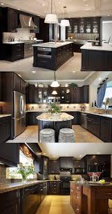 Decorate Your Kitchen With Dark Kitchen Cabinets Http Interiordesign4 Com Decorate Kitchen Dark Kitchen Cab Kitchen Design Home Decor Kitchen Home Kitchens