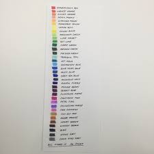 Printable Sharpie Color Chart Bedowntowndaytona Com