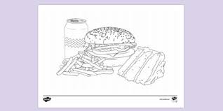 Fun food coloring pages for your little artist. Free Realistic Food Colouring Page Healthy Eating Resources