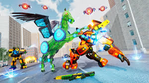 Automobilių robotas 3d kovos žaidimas suteikia galimybę vairuoti robotai greičio automobilių kaskadininkų trimis režimais. Flying Horse Robot Car Super Car Robot Games 1 1 Mod Unlimited Money Download Playstoremod Com