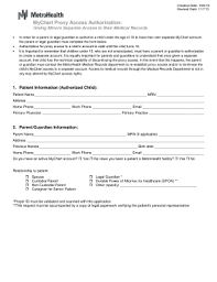 Metro Health Mychart Fill Online Printable Fillable