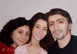 Oil Painting Custom Portraits From Your Photos 3 People Portrait LARGE  Format 24x20 Inches head & Shoulders