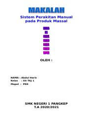 Contoh rumusan masalah makalah agama. Pdf Makalah Sistem Perakitan Manual Pada Produksi Massal Docx Bab I Pendahuluan A Latar Belakang Sistem Perakitan Manual Adalah Suatu Sistem Yang Mana Course Hero
