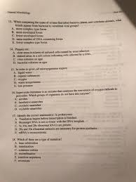 Based upon the type of cells being cultured, this method may be different. Practice Examination Questions Multiple Choice Chegg Com