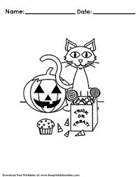 Use the download button to find out the full image of. Halloween Cat Trick Or Treat Coloring Pages