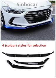 Oem rear bumper hyundai elantra sport 2017 2018. Colour Front Bumper Lip Trim Around Grill Below Lips Cover Shovel For Hyundai Elantra 2017 2018 Bumpers Aliexpress