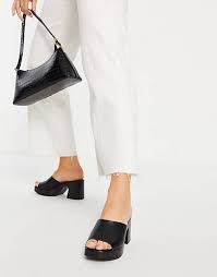 New events every day · apparel, home & more Asos Design Harper Mules Mit Absatz In Schwarz Asos
