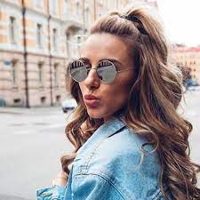 Women Haircuts With Glasses Over 50 Long Hair Styles Half Ponytail Curly Hair Styles