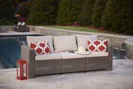 We carry a wide variety of fabric types for patio furniture. Keter California Patio 3 Seater Sofa Resin Plastic Wicker Pattern Review