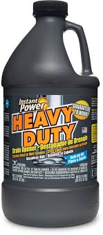 It contains biodegradable surfactants and no phosphorous. Instant Power Heavy Duty Drain Opener Grey Bottle Instant Power