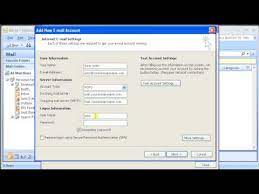 Check spelling or type a new query. Setting Webmail To Microsoft Outlook 2007 Youtube
