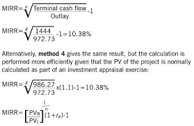 The modified internal rate of return function (mirr) accepts both the cost of investment (discount rate) and a reinvestment rate for cash flows received. Modified Internal Rate Of Return P4 Advanced Financial Management Acca Qualification Students Acca Global