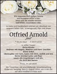 Hochzeiten gelten immer als etwas besonderes, egal ob es sich um frisch vermählte handelt oder ob es paare betrifft, die bereits jahre bzw. Traueranzeigen Von Otfried Arnold Www Abschied Nehmen De