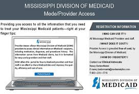 Free Online Service Offers Medicaid Providers Access To Patient Information Mississippi Division Of Medicaid