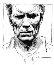 Clint Eastwood By Bill Sienkiewicz Clint Eastwood Art Clint