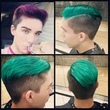 Men S Hair 30 Manly Makeovers For Everyday Inspiration Green Hair Men Hair Dye For Kids Green Hair Dye
