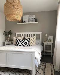 Ikea hemnes white bedroom furniture. Hemnes Grey Bedside Table 46x35 Cm Ikea 46x35 Bedside Grey In 2020 White Bed Frame Bedroom Furniture Makeover Bedroom Storage For Small Rooms