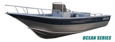 Rugged welded aluminum from commercial grade alloys, with no wood, carpet or rivets to require with a 14 degree deadrise v hull, this boat tracks beautifully and can take the rough conditions. Gregor Welded Boats