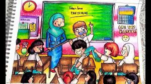 Sep 18, 2018 · download bermacam contoh gambar mewarna hitam putih yang berguna dan boleh di muat turun dengan cepat. Cara Menggambar Dan Mewarnai Tema Sekolah Suasana Kelas Dengan Gradasi Warna Oil Pastel Untuk Pemula Youtube