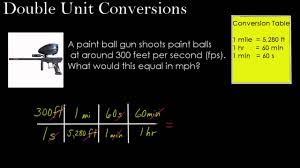 Dimensional Analysis Part 2 Double Unit Conversions