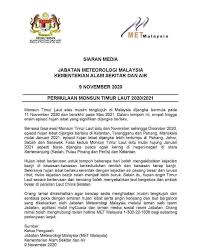 Di malaysia banjir besar boleh berlaku di negeri kelantan, terengganu, pahang dan johor timur, sabah dan sarawak. Seremban Page Musim Tengkujuh Dijangka Bermula Rabu Facebook