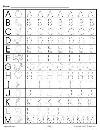 Today we are sharing a free alphabet tracing book, perfect for kids who are struggling to learn letter names. Uppercase Letter Tracing Worksheets A Z Alphabet Tracing Worksheets Alphabet Worksheets Free Alphabet Tracing Printables