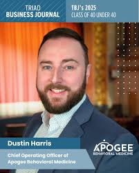 🏆 We're proud to celebrate our Chief Operating Officer, Dustin Harris, for  being named one of @triadbizjournal 40 Under 40! This honor recognizes his  leadership, dedication, and the meaningful impact he has