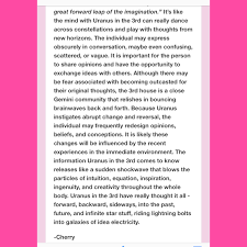 Uranus In The 3rd House Birth Chart Astrology Birth Chart Analysis My Astrology