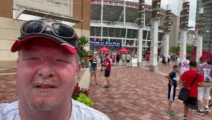 Arrive for the game in Cincinnati the Cincinnati Reds versus the San Diego  Padres game number nine stadium nine. I walked from parking at the casino  and frankly should I follow the GPS because I ...