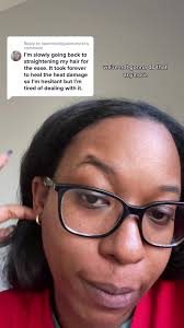 Replying to @naomirodriguezrunner I’ve been to rehab and I’m reformed  #adhdwhileblack #naturalhair #3bhair #3chair #heatdamage #flatiron