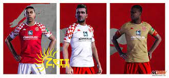 The german bundesliga side will turn out in the coming season in a striking design with stylised and tonal red quarters on the torso. Fsv Mainz 05 Kits Pack 20 21 Pro Evolution Soccer 2020 At Moddingway