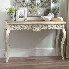 charm your guests with our ivory baroque console table it s an antique look perfect for any home crafted of wood baroque decor console table decorating decor