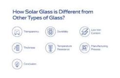How is solar glass different from other types of glass?
