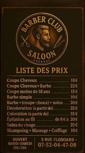 Barber Club Saloon | Épernay