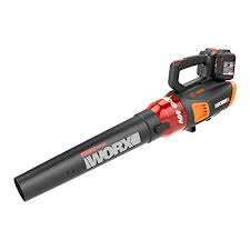 Worx Wg584 40v Power Share Turbine Cordless Leaf Blower With Brushless Motor Black And Orange In 2021 Cordless Leaf Blowers Blowers Leaf Blower