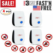 Keep any area clear of insects & pests with this easy plug ultrasonic device — up to 1,600sqf coverage. 2019 Ultrasonic Pest Repeller 4 Pack Effective Upgraded Frequency Electronic For Sale Online Ebay