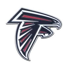 Atlanta Falcons Metal Auto Emblem Color Atlanta Falcons Falcons Nfl