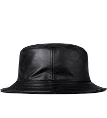 Stampd Black Leather Bucket Hat Hbx Leather Bucket Hat Black Leather Hat Black Leather